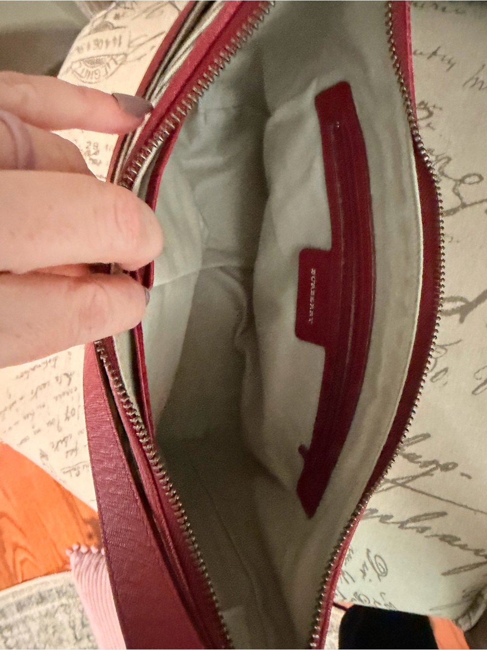 Vintage Burberry Nova Check Crossbody Bag with Red Trim with COA - Picture 6 of 7